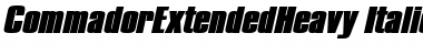 CommadorExtendedHeavy Font