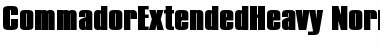 CommadorExtendedHeavy Normal Font
