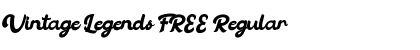 Vintage Legends FREE Font Vintage Legends FREE Font