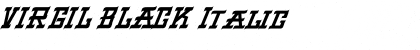 VIRGIL BLACK Italic Font