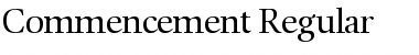 Commencement Regular Font