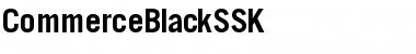 CommerceBlackSSK Regular Font