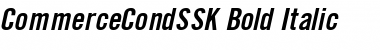 CommerceCondSSK Bold Italic Font
