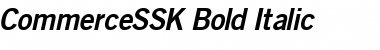 CommerceSSK Bold Italic Font