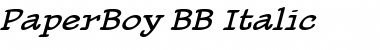 PaperBoy BB Italic