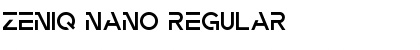 Zeniq Nano Regular Font