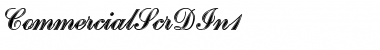 Download CommercialScrDIn1 Font Download CommercialScrDIn1 Font