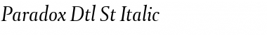 Download Paradox Dtl St Italic Font Download Paradox Dtl St Italic Font