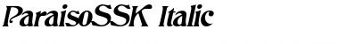 ParaisoSSK Italic Font