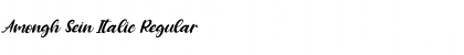 Download Amongh Sein Italic Font Download Amongh Sein Italic Font