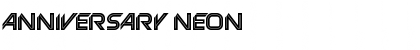 Anniversary Neon Font