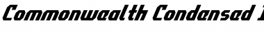 Commonwealth Condensed Italic Font