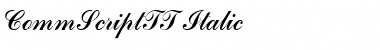 CommScriptTT Italic