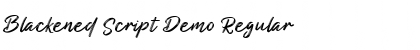 Blackened Script Demo Regular Font