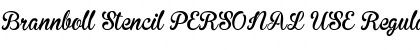 Download Brannboll Stencil PERSONAL USE Font Download Brannboll Stencil PERSONAL USE Font