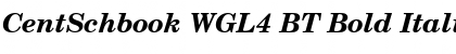 CentSchbook WGL4 BT Bold Italic