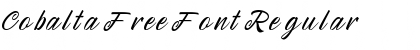 Download Cobalta Free Font Font