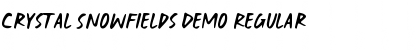Download Crystal Snowfields Demo Font Download Crystal Snowfields Demo Font