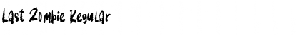 Download Last Zombie Font Download Last Zombie Font