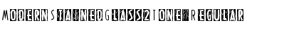 ModernStainedGlass2Tone Regular Font