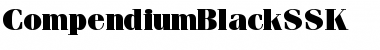 CompendiumBlackSSK Regular Font