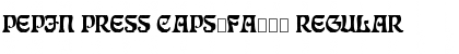 Download Pepin Press Caps-FA238 Font Download Pepin Press Caps-FA238 Font
