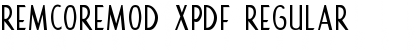 RemcoRemod XPDF Regular Font