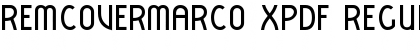 RemcoVermarco XPDF Regular Font