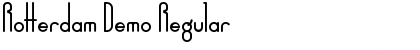 Download Rotterdam Demo Font Download Rotterdam Demo Font