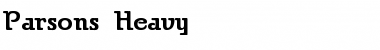 Parsons Regular Font