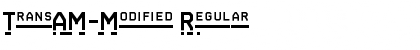 TransAM-Modified Regular Font