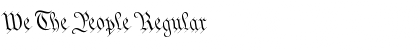 Download We The People Font Download We The People Font