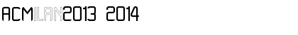 ACMilan2013-2014 Font