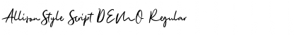 Download AllisonStyle Script DEMO Font Download AllisonStyle Script DEMO Font