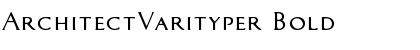 ArchitectVarityper Font