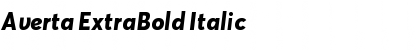 Averta ExtraBold Italic