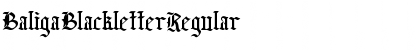 Baliga Blackletter Regular Font
