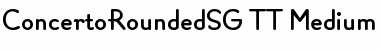 ConcertoRoundedSG TT Font