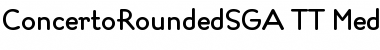 ConcertoRoundedSGA TT Medium Font