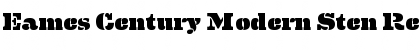 Download Eames Century Modern Sten Font