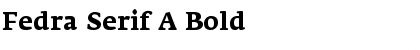 Fedra Serif A Bold Font