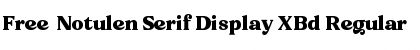 Free - Notulen Serif Display XBd Font
