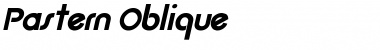 Pastern Oblique Font