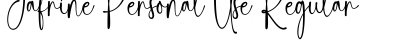 Download Jafrine Personal Use Font Download Jafrine Personal Use Font