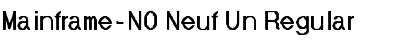 Download Mainframe-NO Neuf Un Font