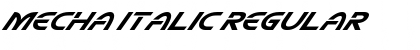 Download Mecha Italic Font Download Mecha Italic Font