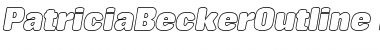 PatriciaBeckerOutline Font