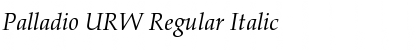 Palladio URW Regular Italic