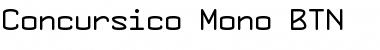 Concursico Mono BTN Regular Font