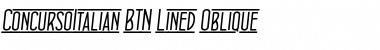 ConcursoItalian BTN Lined Font